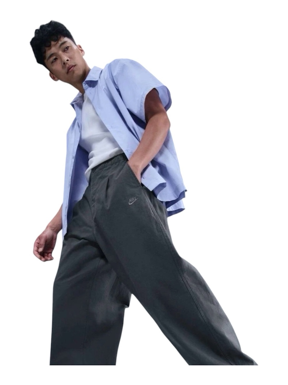 Size M - Nike Men’s Club Heavyweight Balloon High-Rise Dri-Fit Pants HV1423-068